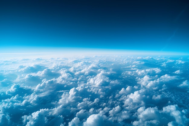 Vista aérea del cielo y las nubes