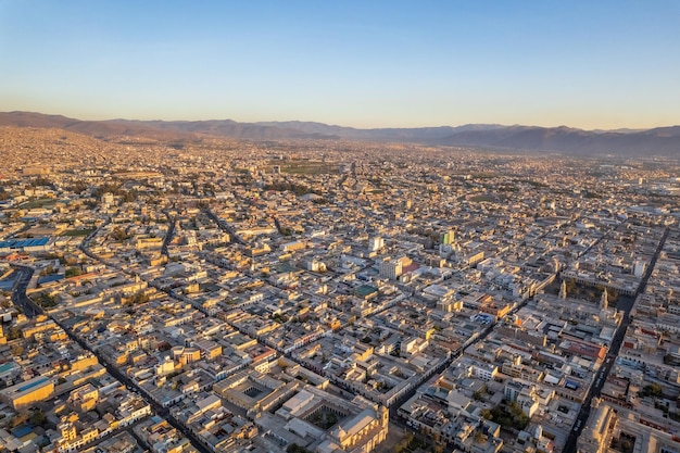 Vista aérea de la ciudad de Arequipa