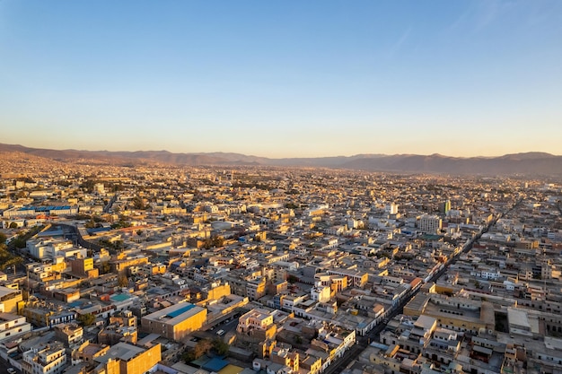 Vista aérea de la ciudad de Arequipa