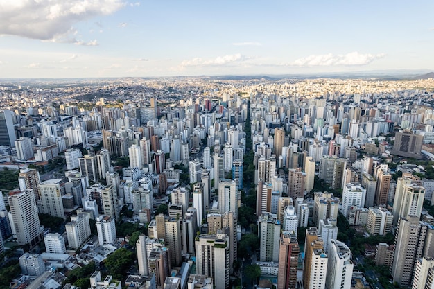 Vista aérea de la ciudad de Belo Horizonte, en Minas Gerais, Brasil.