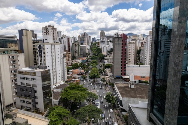 Vista aérea de la ciudad de Belo Horizonte, en Minas Gerais, Brasil.