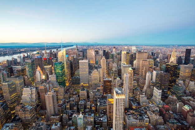 Vista aérea de la ciudad de Nueva York