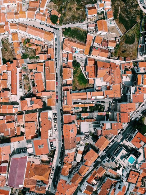 Foto vista aérea de la ciudad