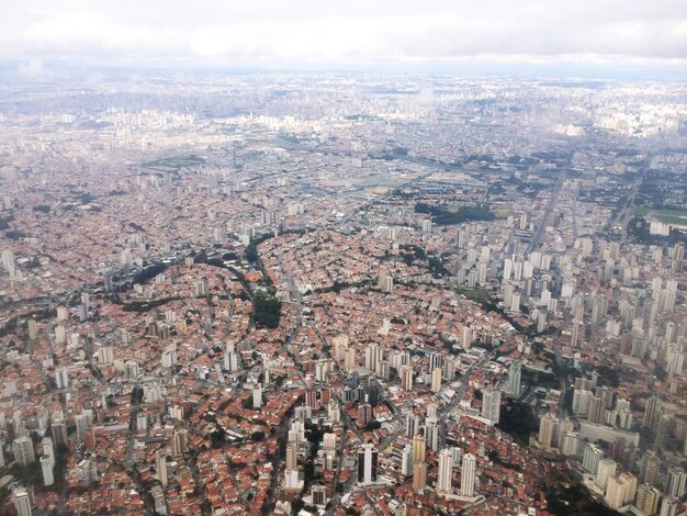 Foto vista aérea de la ciudad