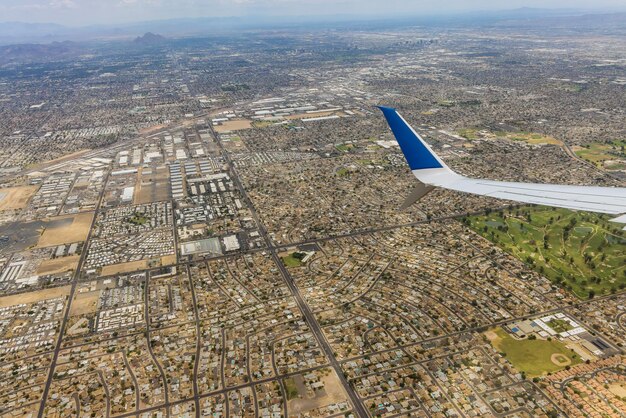 Foto vista aérea de la ciudad