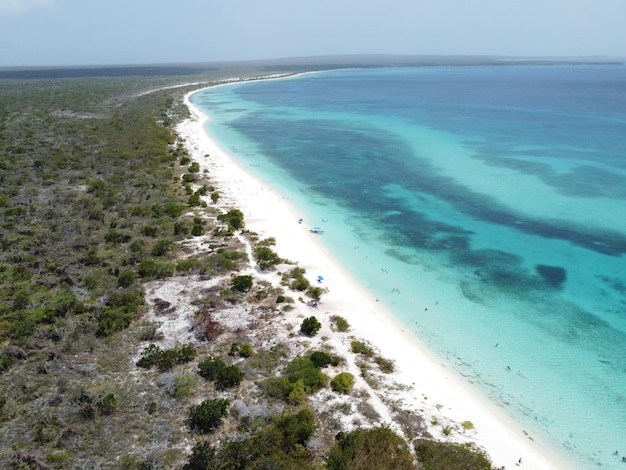 Vista aérea da Bahia de las Aguilas, República Dominicana