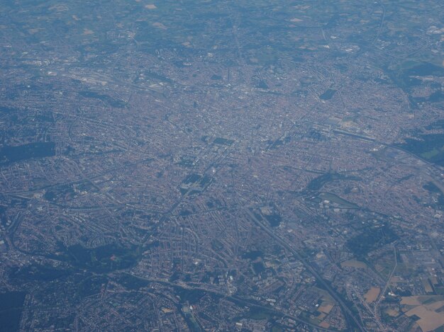 Vista aérea da Bélgica