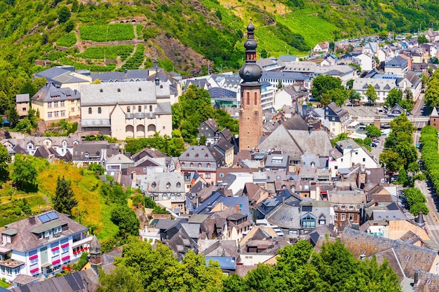 Vista aérea da cidade de Cochem Alemanha