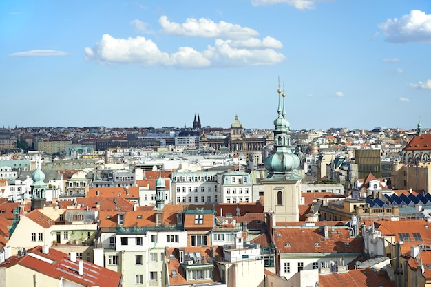 Vista aérea da cidade de Praga