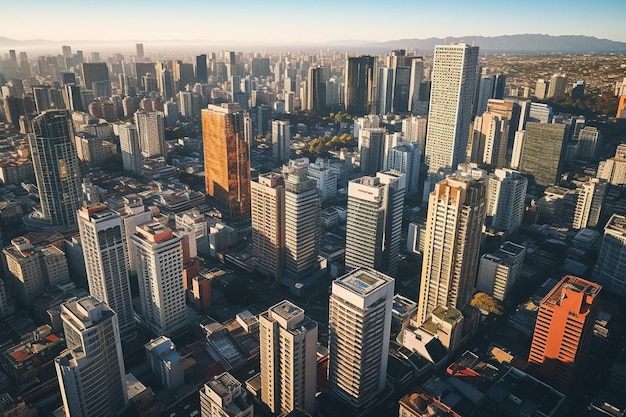 Foto vista aérea da cidade