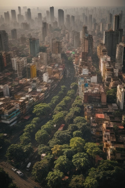 Vista aérea da cidade