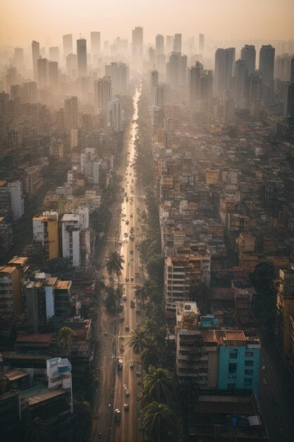 Vista aérea da cidade