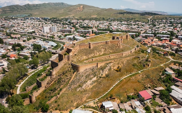 Vista aérea da fortaleza de gori