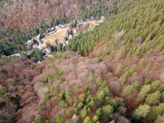 Vista aérea da Montanha Pirin na região de Popina Laka, Bulgária