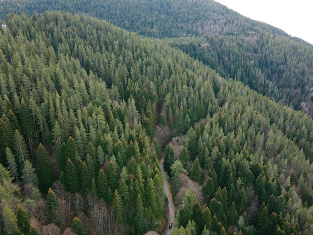 Vista aérea da Montanha Pirin na região de Popina Laka, Bulgária