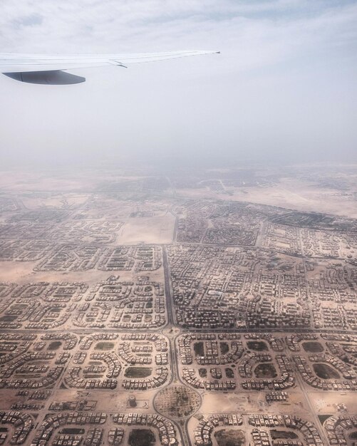 Foto vista aérea da paisagem contra o céu