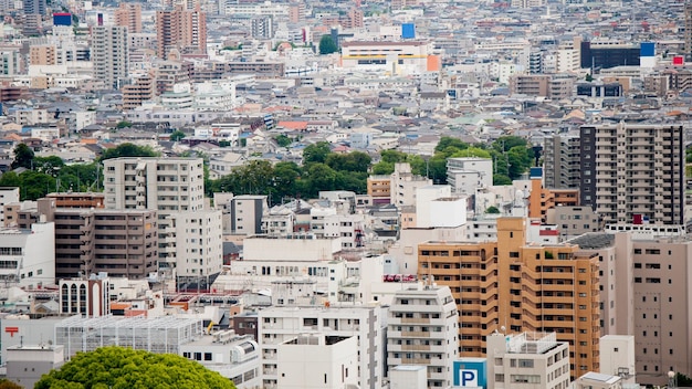 Vista aérea da paisagem urbana