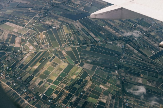 Vista aérea da paisagem urbana