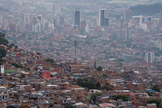 Vista aérea da paisagem urbana