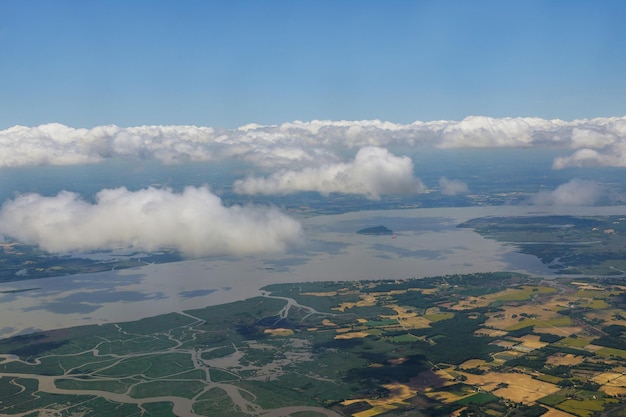 Foto vista aérea da paisagem