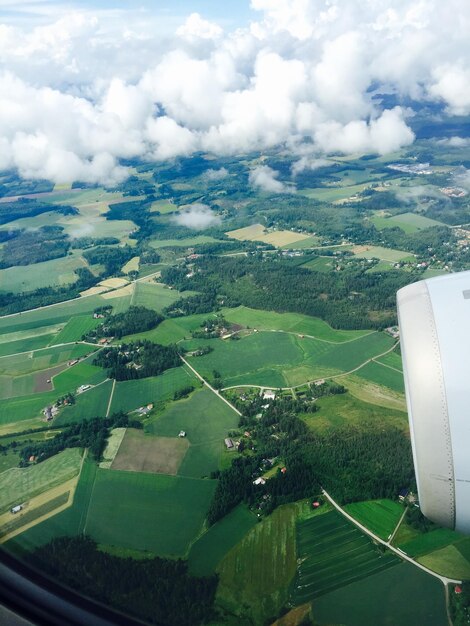 Foto vista aérea da paisagem