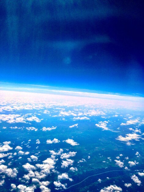 Foto vista aérea da paisagem