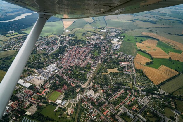 Vista aérea da paisagem