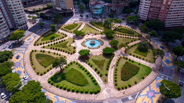 Vista aérea da praça Raul Soares Belo Horizonte Minas Gerais Brasil Centro da cidade