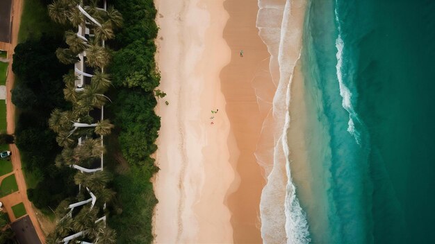 Foto vista aérea da praia mole praia mole em florianópolis santa catarina brasil