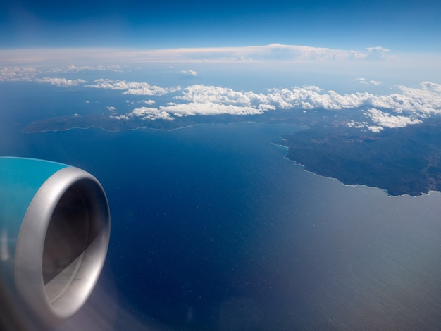 Vista aérea da Sardenha