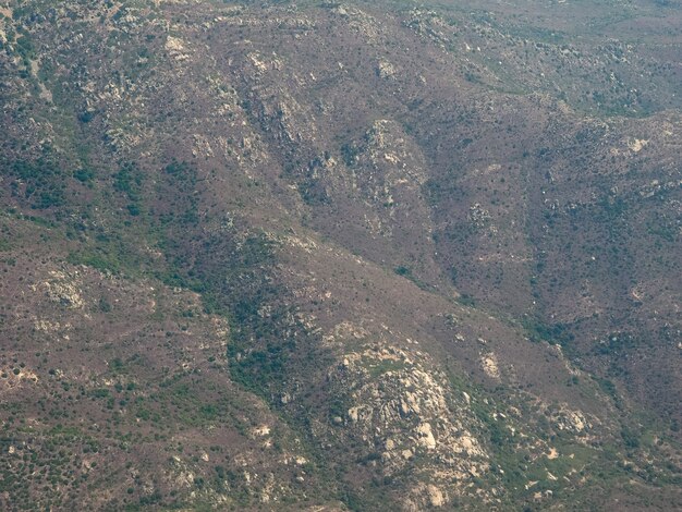 Vista aérea da Sardenha