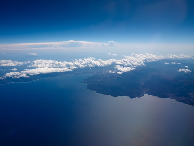 Vista aérea da Sardenha