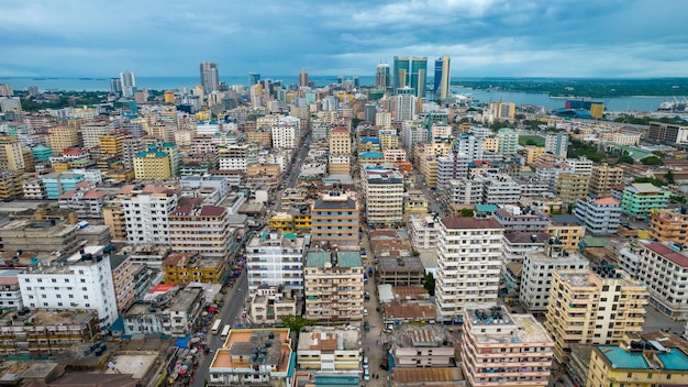 Vista aérea de Dar es Salaam, Tanzania