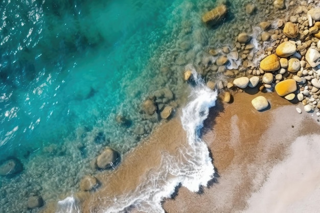 vista aérea das ondas