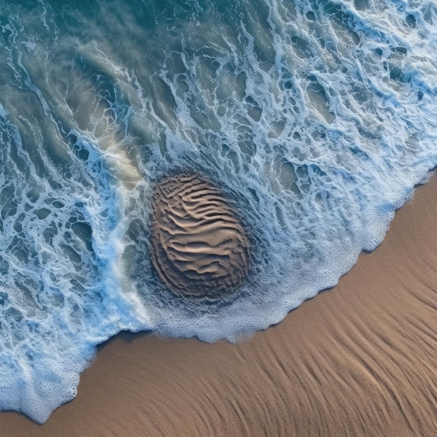 vista aérea das ondas