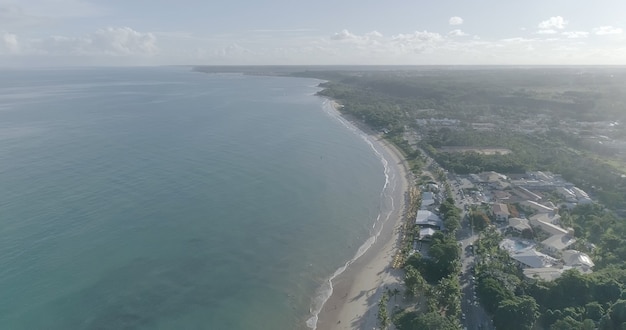 Vista aérea das praias de porto seguro, bahia, brasil.