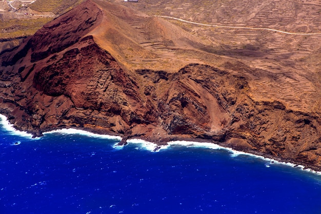 Vista aérea, de, avião, de, la, palma