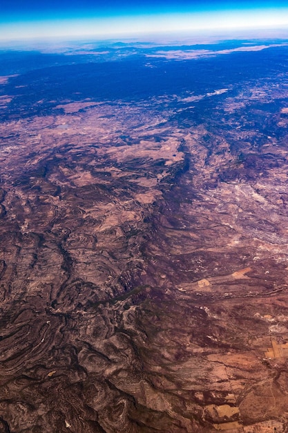 Foto vista aérea de baja california sur, méxico