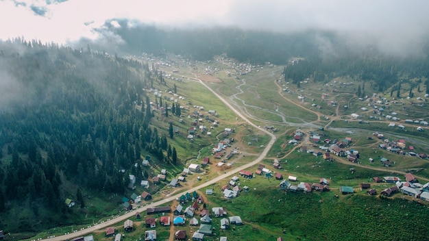 vista aérea de bakhmaro - georgia