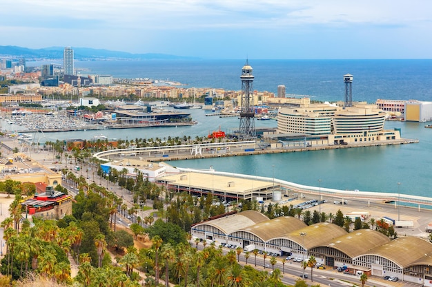 Vista aérea de Barcelona Catalunha Espanha