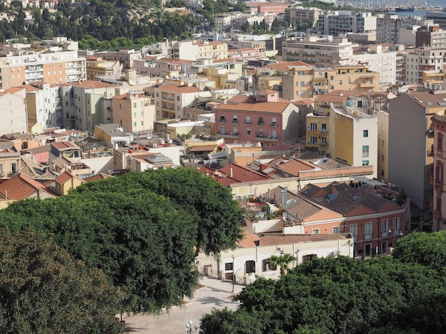 Vista aérea de cagliari