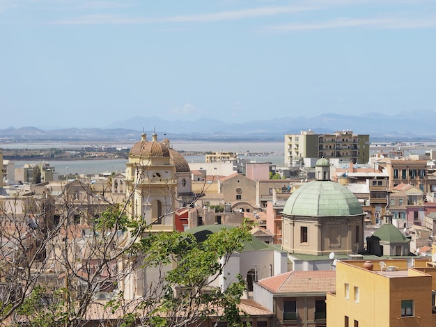 Vista aérea de cagliari