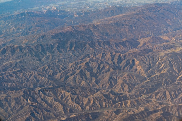 Vista aérea, de, califórnia, san andreas