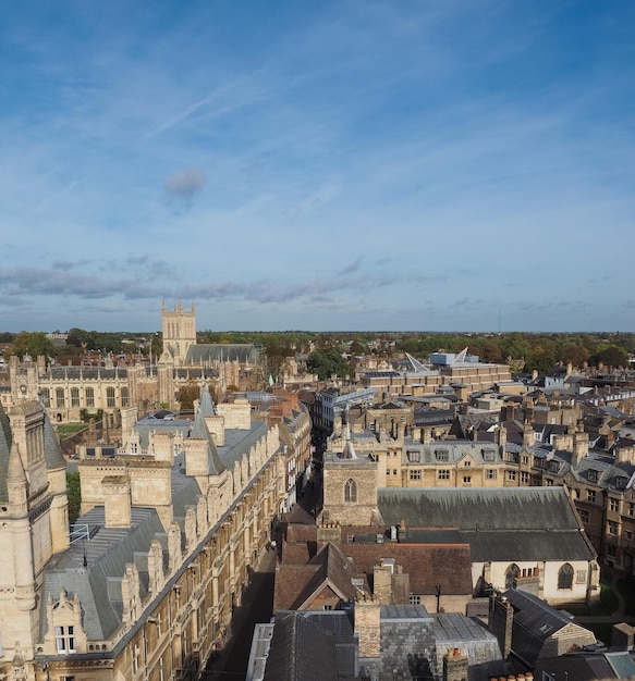 Vista aérea de cambridge