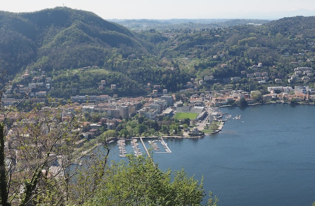 Vista aérea de Como