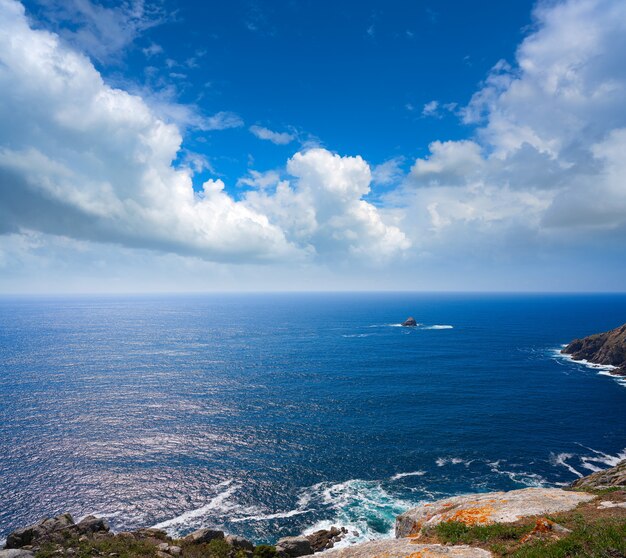 Vista aérea, de, finisterre, fim, de, são, james, maneira