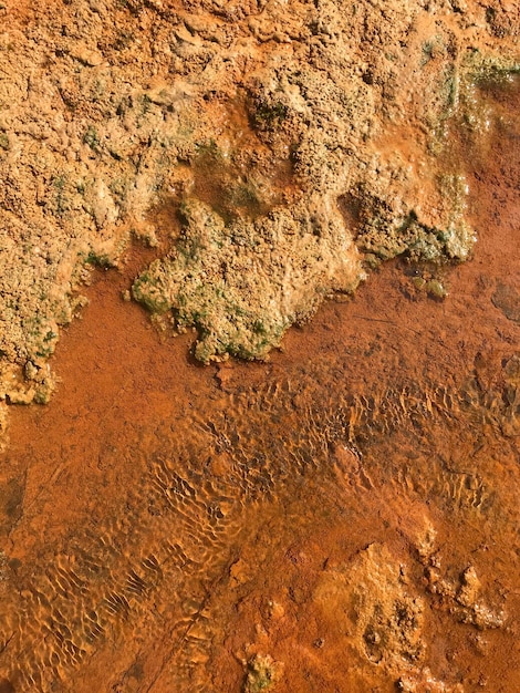 Foto vista aérea de formações rochosas