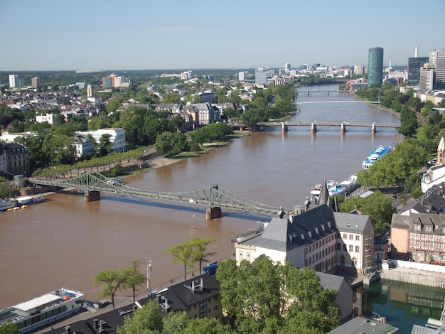 Vista aérea de Frankfurt