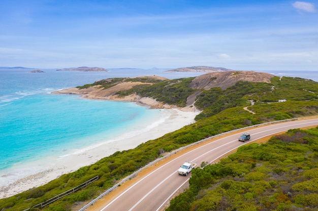 Vista aérea, de, grande oceano, estrada, em, victoria, austrália