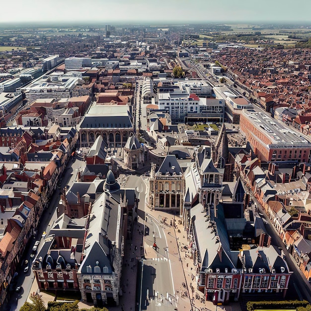 Vista aérea de Lille